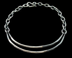 Double Bar Necklace sterling silver