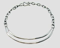 Double Bar Necklace sterling silver