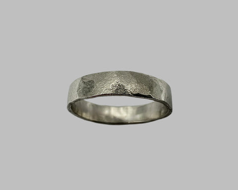 ZEUS RING PLATINUM 5MM WIDE