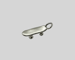 SKATEBOARD CHARM STERLING SILVER